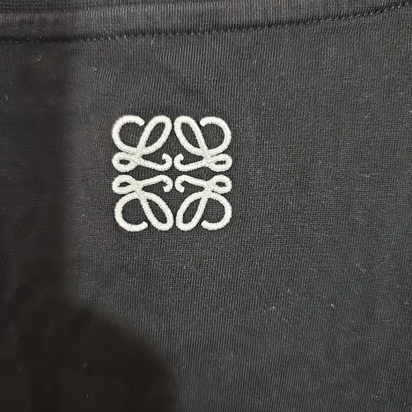 Loewe Pansy Black Logo T-Shirt for Men Size M